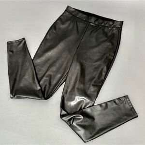 NWT Express Black Faux Leather Leggings